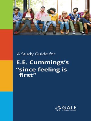 cover image of A Study Guide for E. E. Cummings's "since feeling is first"